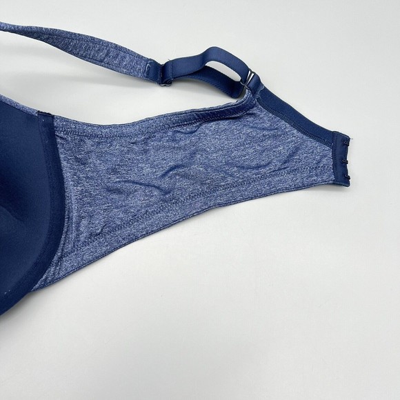 Ambrielle 42C Bra Everyday Full Coverage Underwire Back Closure Heather Blue EUC - Picture 11 of 14